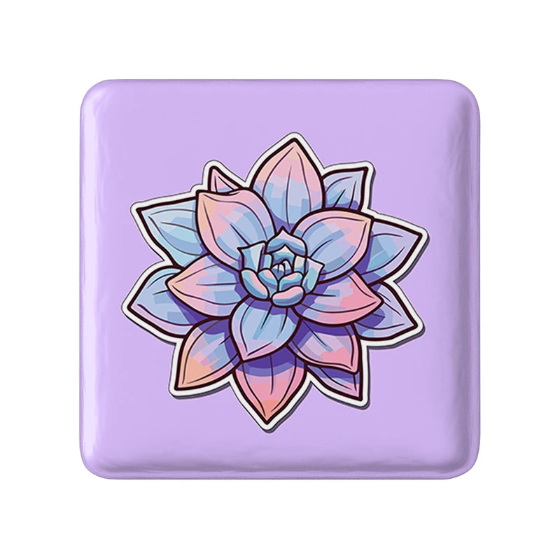 پیکسل خندالو طرح گل و گیاه مدل مربعی کد 36586