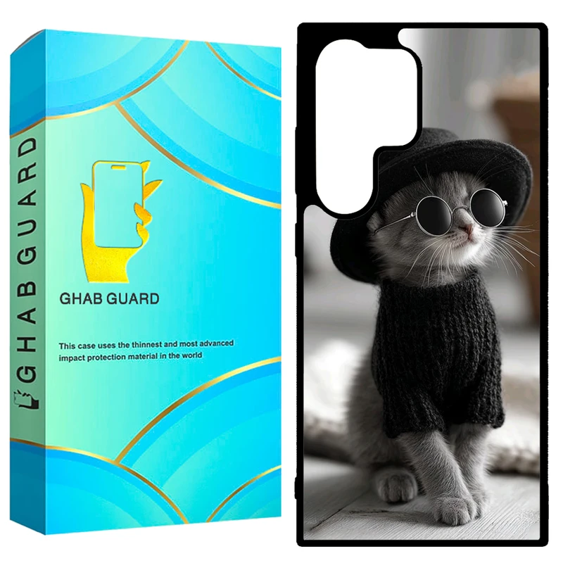 کاور قاب گارد طرح گربه مدل GCHPD24U مناسب برای گوشی موبایل سامسونگ Galaxy S24 Ultra 5G