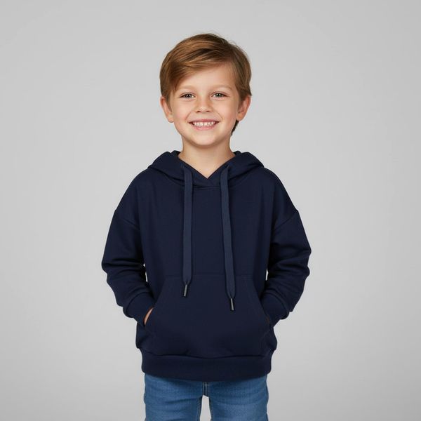 هودی بچگانه مادر مدل سیلوا رنگ سرمه ای