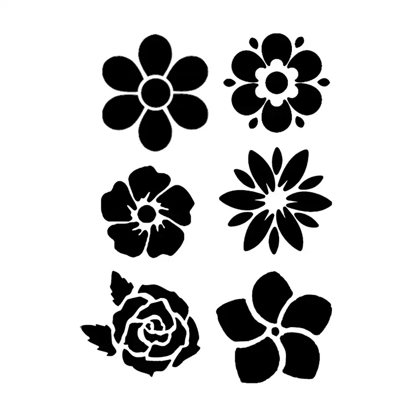 شابلون باتیس آرت طرح گل کد 249