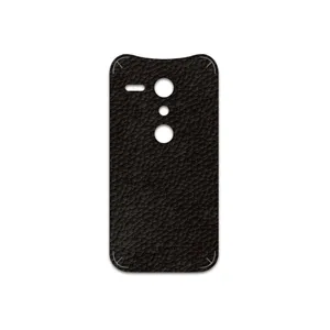 MAHOOT Dark-Brown-Leather Cover Sticker for Motorola Moto G