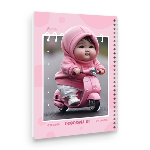 دفتر مشق 50 برگ مدل گوگولی کد 01 پالت