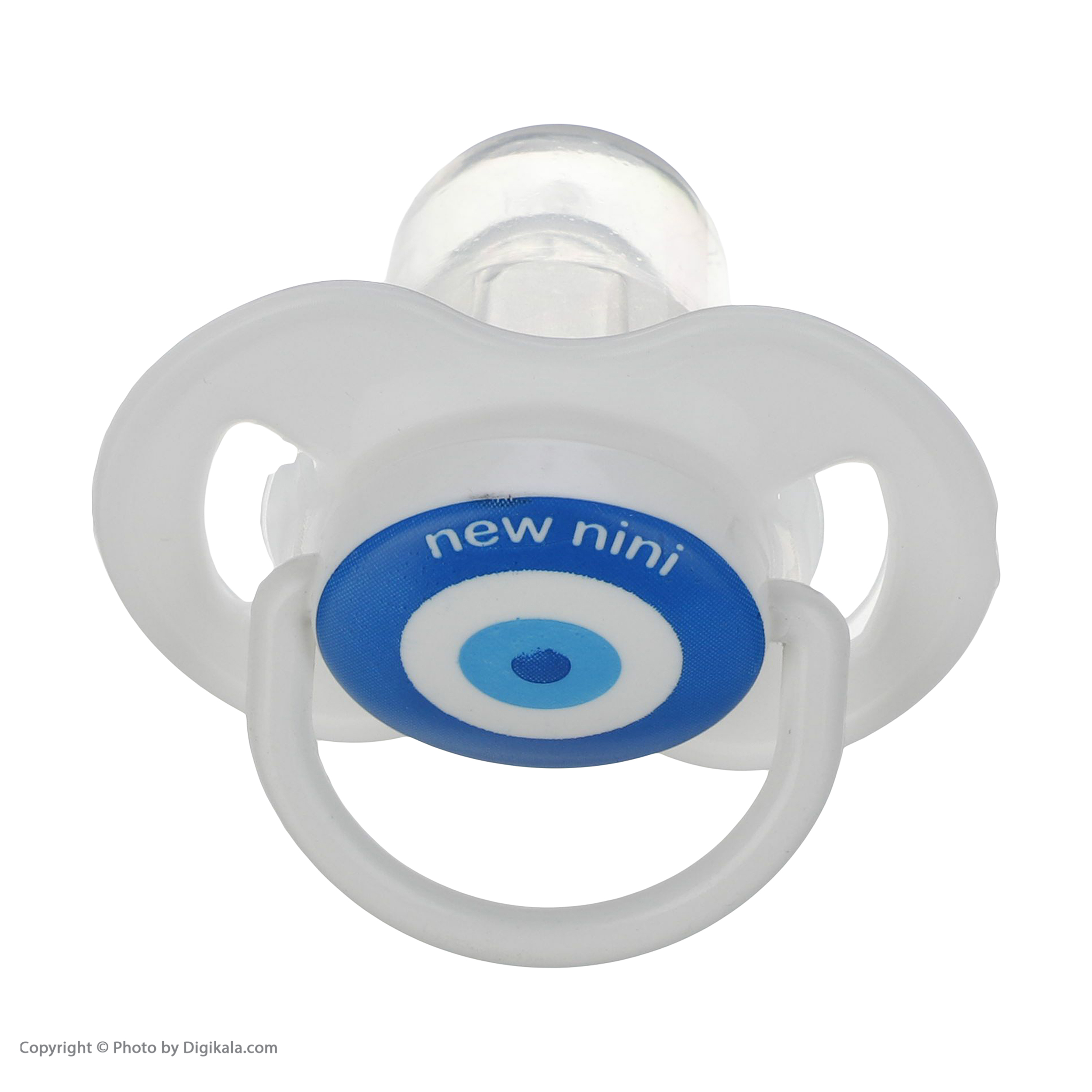 پستانک ارتودنسی نیو نی نی مدل پروانه ای طرح چشم نظر کد 7021
