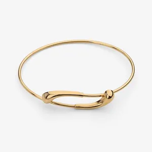 بنگل طلا 18 عیار زنانه جواهری راز مدل آغوش