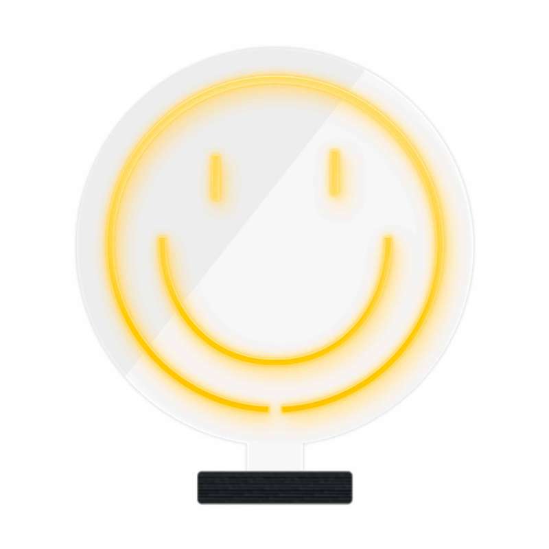 چراغ رومیزی ریموت دار مدل SMILE-GL_YL-GLASS