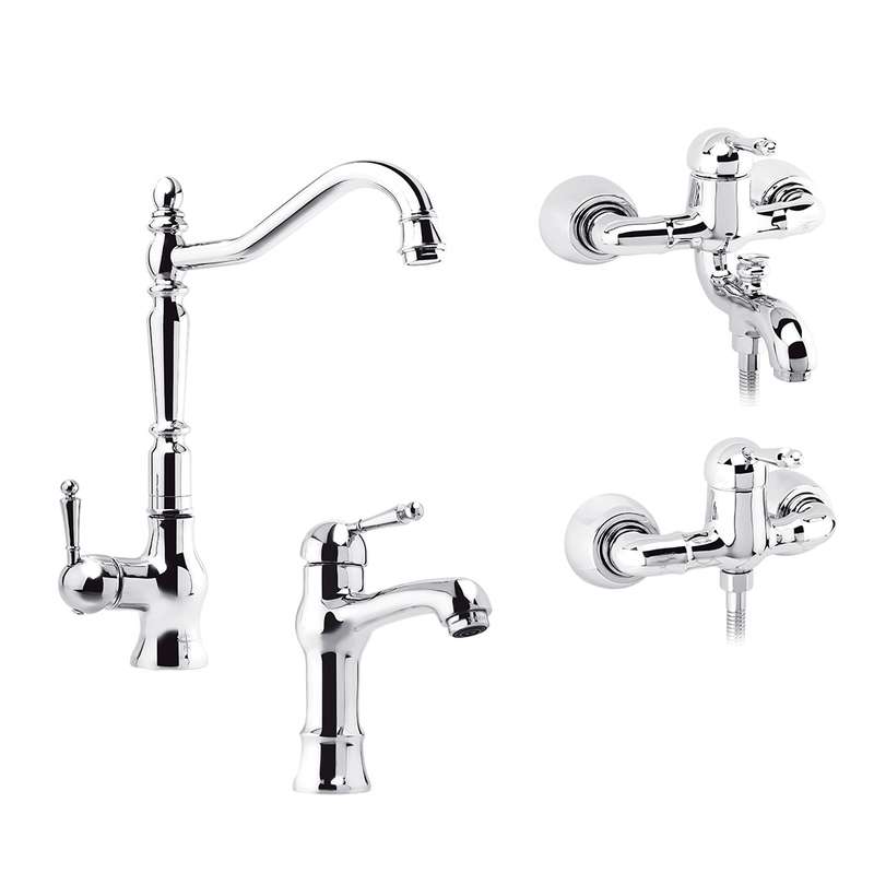 ست شیرآلات زرگر مدل آرکا کد aa1947