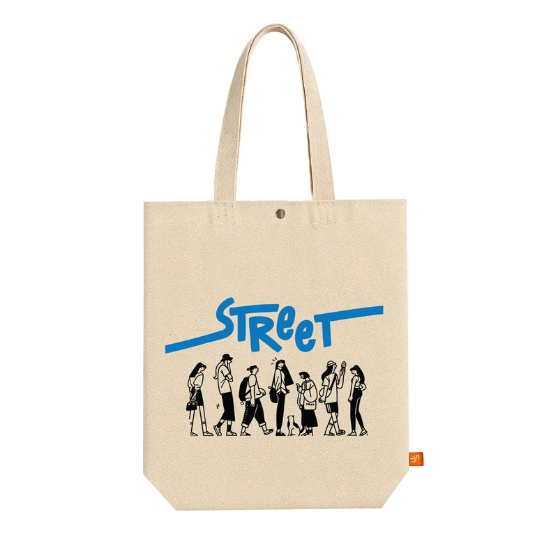 ساک خرید پارچه ای آس استایل من طرح استریت مدل توت بگ کد ART1263