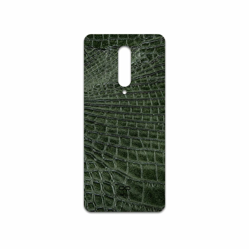 برچسب پوششی ماهوت مدل Green-Crocodile-Leather مناسب برای گوشی موبایل وان پلاس 8