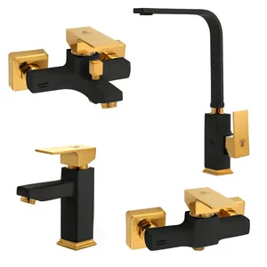 ست شیرآلات نایریکا مدل فلت کد B-02 مجموعه 4 عددی