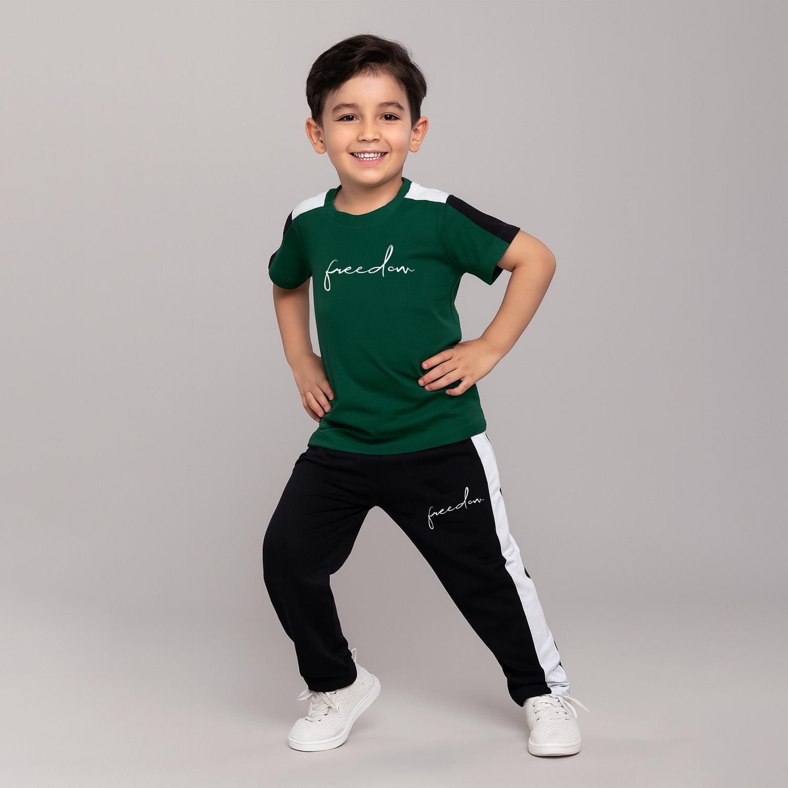 ست تی شرت و شلوار پسرانه مادر مدل 350 - - 1