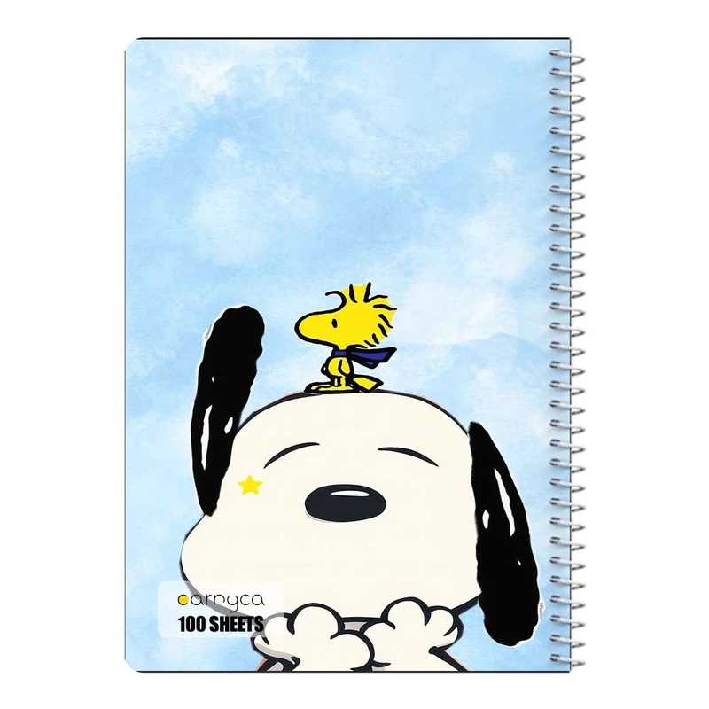 دفتر مشق 100 برگ سیمی کارنیکا طرح فیلم بادام زمینی ها The Peanuts کد 95291
