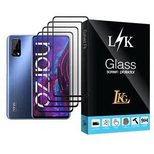 LKG LK Glass MIX004 Screen Protector For Realme Narzo 30 Pro 5G Pack Of 4