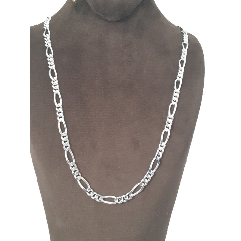 زنجیر نقره مردانه مدل فیگارو کد FIG29.62