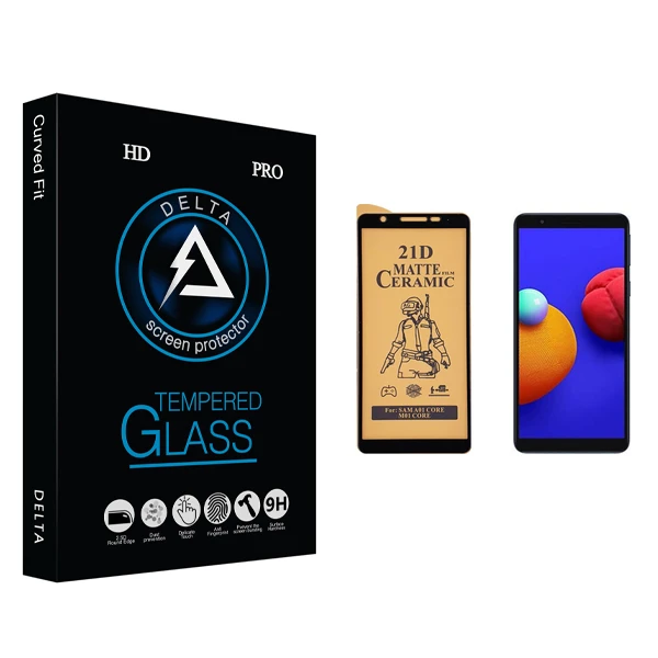 محافظ صفحه نمایش سرامیکی دلتا مدل HD مناسب برای گوشی موبایل سامسونگ Galaxy A01 Core