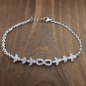 دستبند نقره زنانه  کد 3039