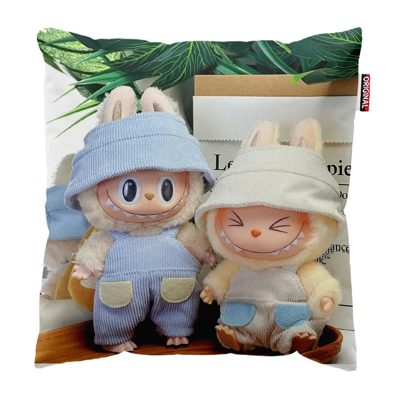 کوسن پاد آفرین مدل عروسک لبوبو کد PK301697 سایز 30*30 سانتی متر