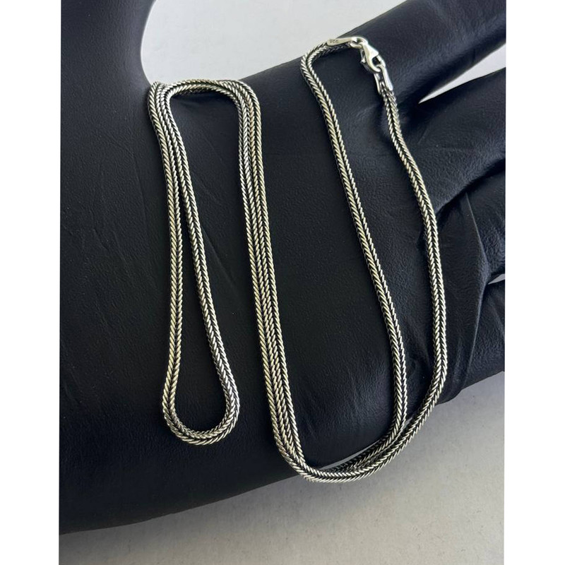 زنجیر نقره مردانه مدل ماری کد 11.42 زنجیر نقره مردانه مدل ماری کد 11.42