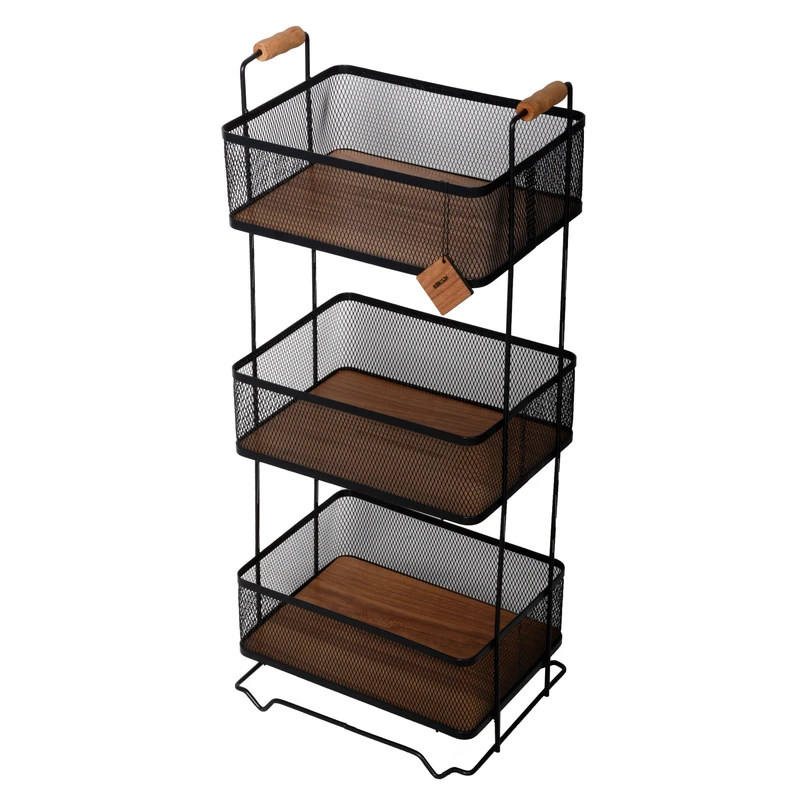 سبد سیب زمینی و پیاز مرولین مدل سه طبقه بلوط کد 40133