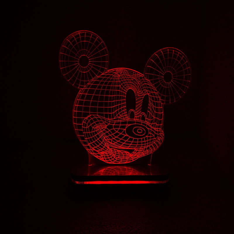 چراغ خواب سان لیزر طرح میکی موس مدل تک رنگ
