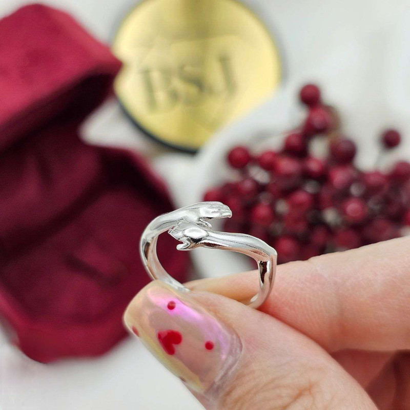 انگشتر نقره زنانه مدل بغل BARF 03 انگشتر نقره زنانه مدل بغل BARF 03