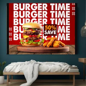 تابلو بوم طرح همبرگر مدل دیپ کد GR1417