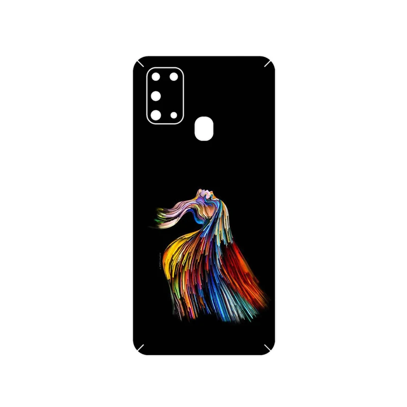 برچسب پوششی ماهوت مدل Rainbow Hair Digital Art مناسب برای گوشی موبایل سامسونگ Galaxy M31