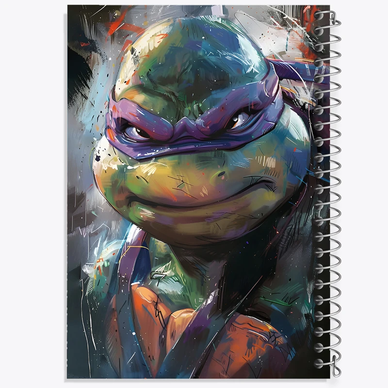 دفتر شطرنجی 50 برگ خندالو طرح لاکپشت های نینجا کد F6566