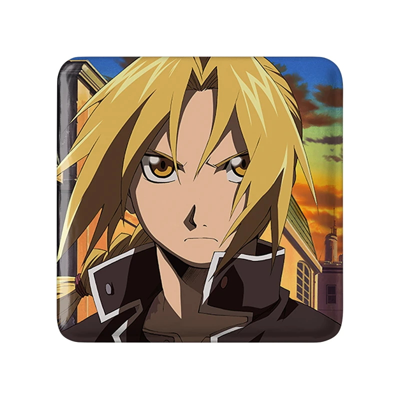مگنت خندالو طرح ادوارد و موستانگ انیمه کیمیاگر تمام فلزی Fullmetal Alchemist کد 12677