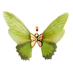 آویز گردنبند طلا 18 عیار زنانه مدل  پروانه کادویی کد 58-180