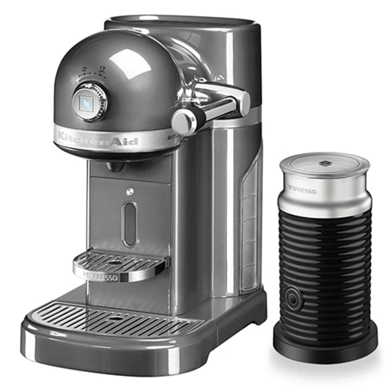 اسپرسوساز نسپرسو مدل KitchenAid همراه با دستگاه کف‌ شیر ساز