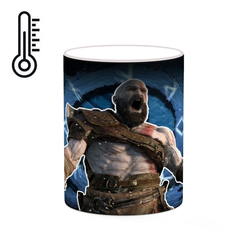 ماگ حرارتی کاکتی طرح گاد آف وار God Of War مدل mgh40928