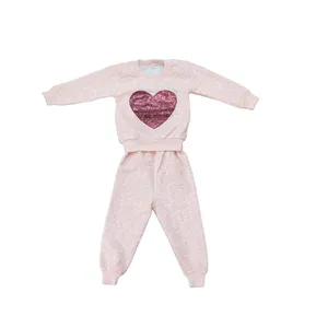 ست سویشرت و شلوار دخترانه مدل 0096