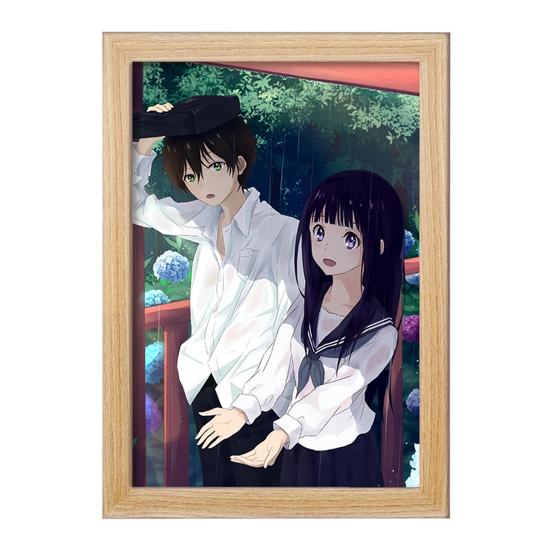 تابلو خندالو مدل چیتاندا و اورکی انیمه هیوکا Hyouka  کد 17066