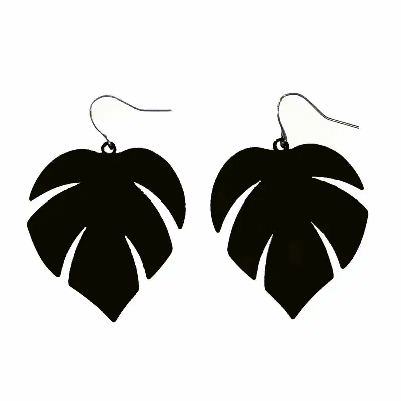 گوشواره زنانه مدل برگ E.BRG.P.B.11