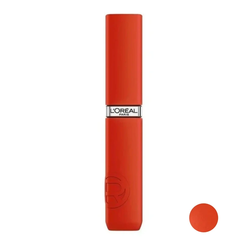 رژ لب مایع مات لورآل مدل Matte Resistance رنگ قرمز شماره 300  حجم 5 میلی لیتر