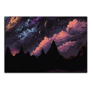 تابلو شاسی بکلیت طرح گرافیکی آسمان ابری مدل SH-S5798