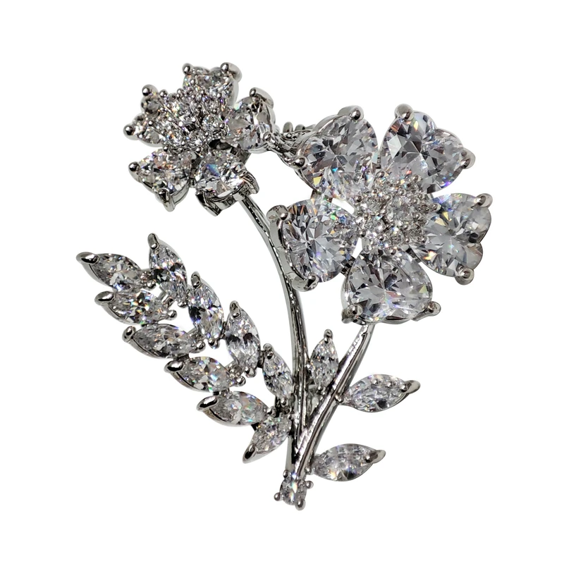 گل سینه زنانه مدل دو گل