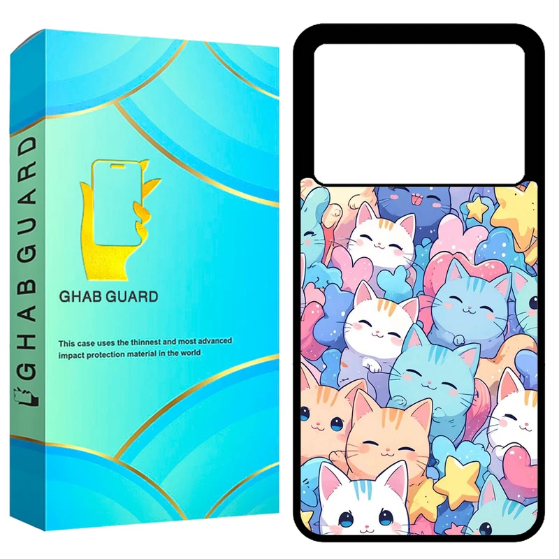 کاور قاب گارد طرح گربه مدل GCHPK70P مناسب برای گوشی موبایل شیائومی Redmi K70 Pro 5G / Poco F6 Pro