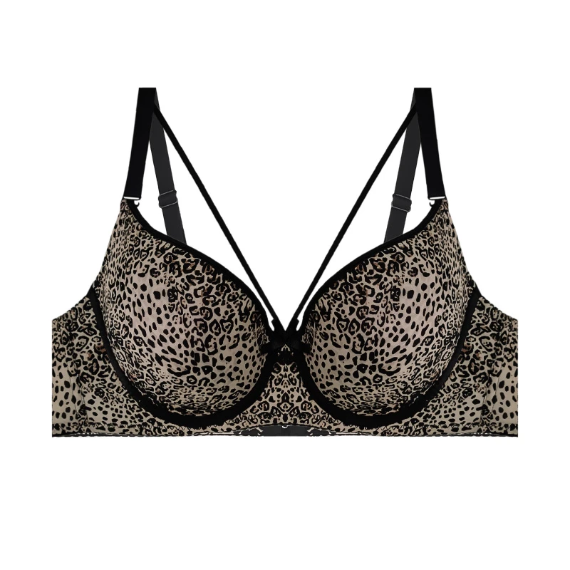 سوتین اسفنجی زنانه آنی لوکس مدل جک پلنگی کد 211031s