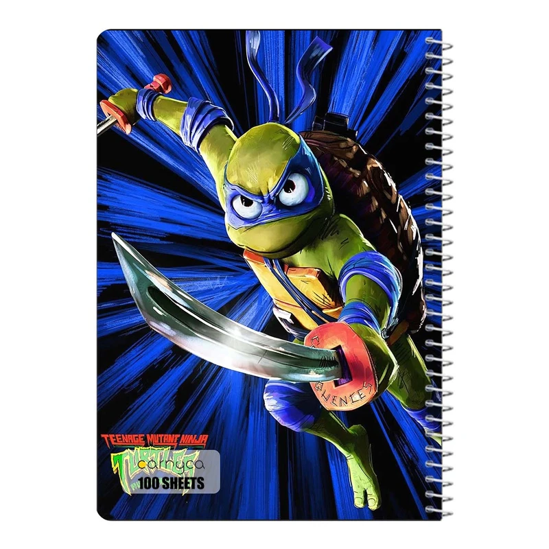دفتر مشق 100 برگ سیمی کارنیکا طرح لاک پشت های نینجا Teenage Mutant Ninja Turtles کد 38319