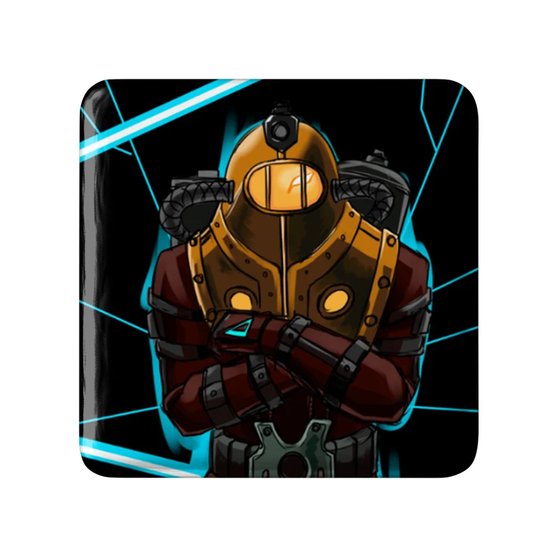 پیکسل خندالو طرح بازی بایوشاک (Bioshock) مدل مربعی کد 31353