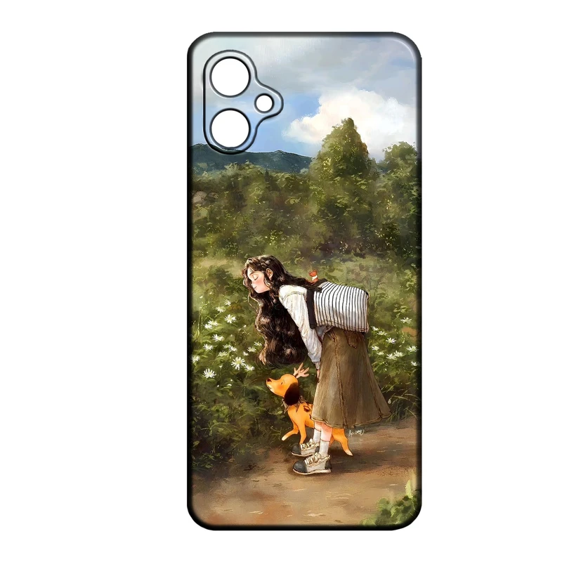 کاور طرح دخترانه کد 260 مناسب برای گوشی موبایل سامسونگ Galaxy A07