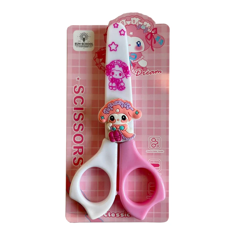 قیچی غلاف دار سان اسکول مدل فانتزی طرح ملودی