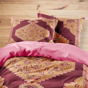 سرویس روتختی مدوپد طرح قالیچه بیجار مدرن لچک و ترنج مدل C-bijar-M42 یک نفره 4 تکه