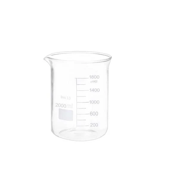 بشر آزمایشگاه مدل beaker ظرفیت 2000 میلی لیتر