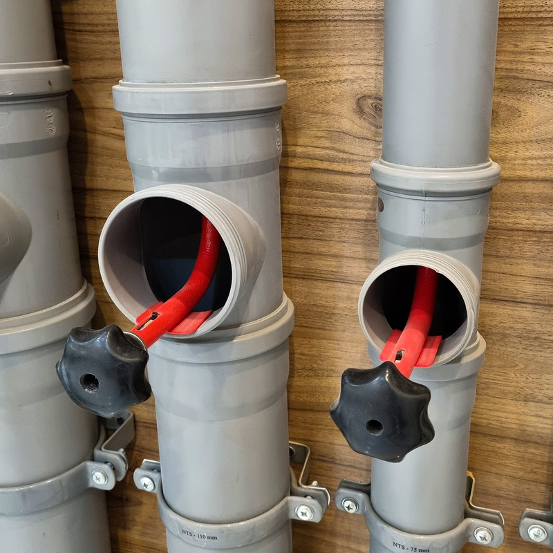 استاپر تست لوله ان تی اس مدل 90 درجه کد 125