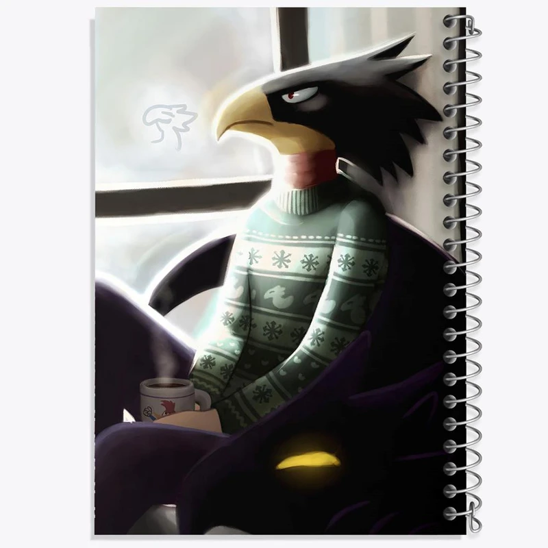 دفتر شطرنجی 50 برگ خندالو طرح مرد کلاغی انیمه آکادمی قهرمان من کد 16131