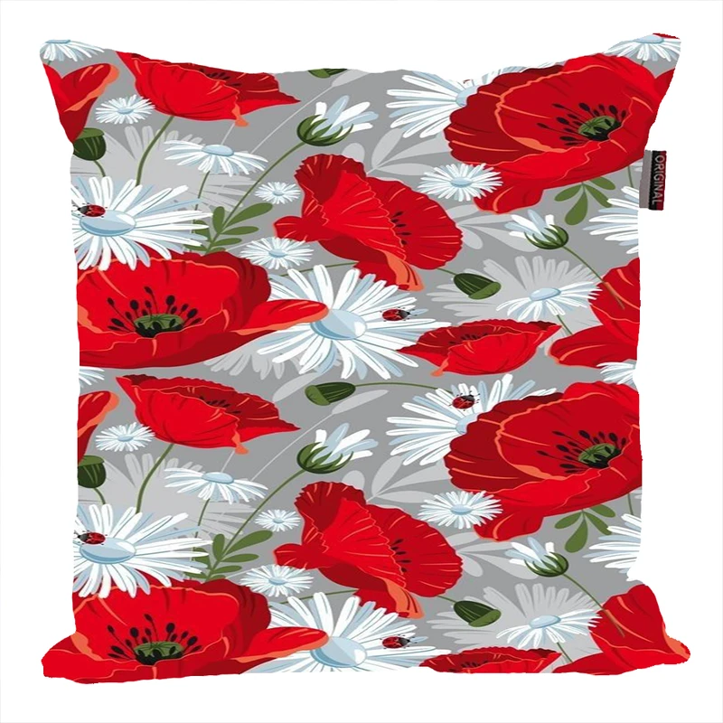 کوسن ناریکو مدل فانتزی طرح برگ گل گیاه کد 04670