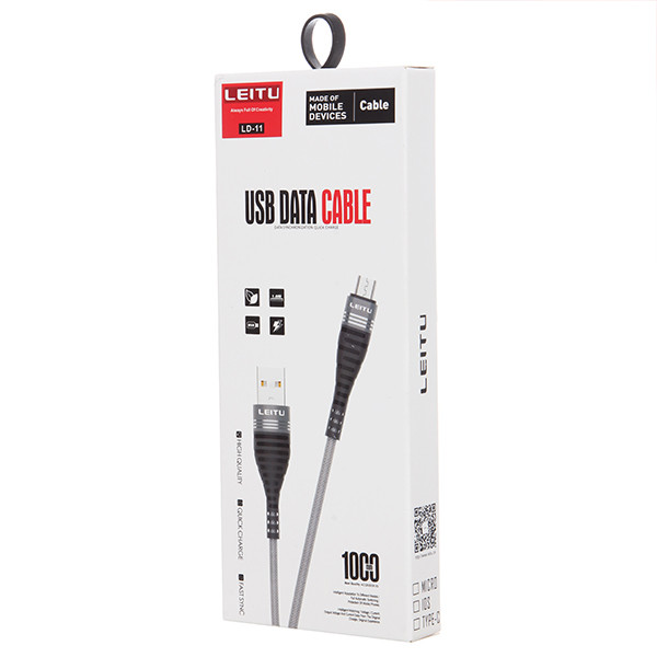 کابل تبدیل USB به MicroUSB لیتو مدل LD - 11 طول 1 متر