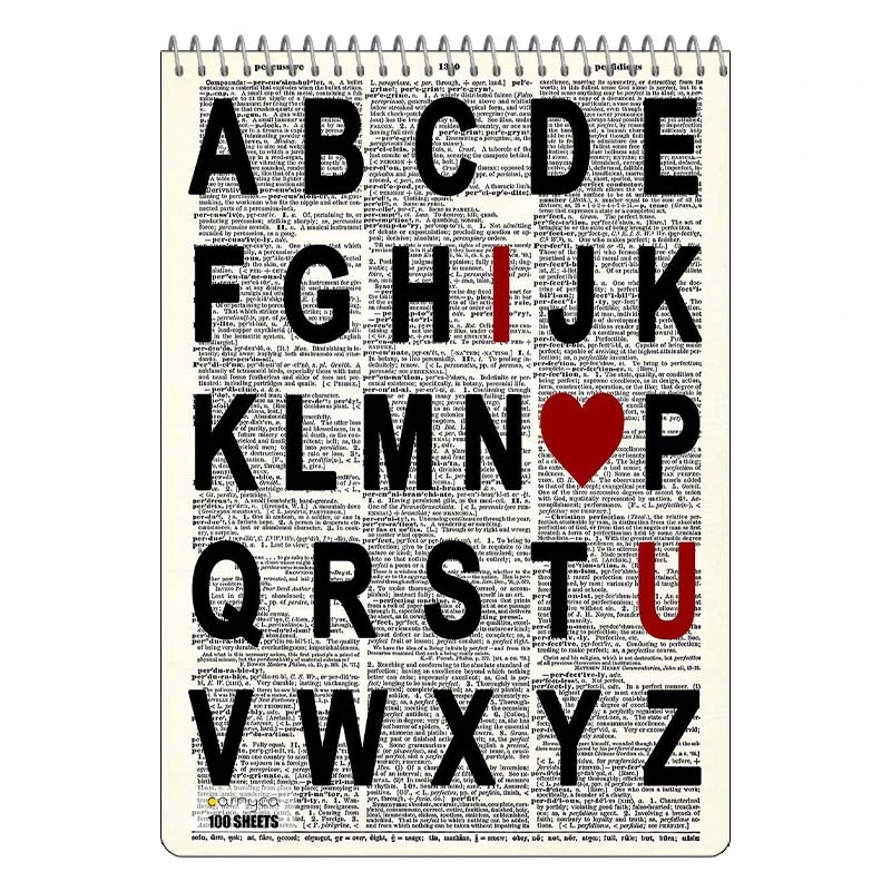 دفتر شطرنجی 100 برگ کارنیکا طرح روزنامه وینتج Vintage Newspaper کد 33623